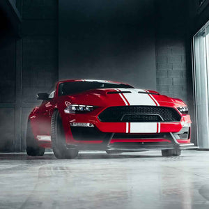 TT-ABC Carbon Fiber LED Headlight for 2018-2023 Ford Mustang S650 Projector Front Lamp Assembly