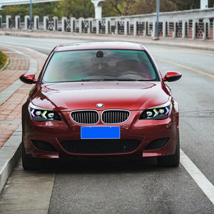 TT-ABC RGB Headlights for 2005-2010 BMW 5-Series E60 525i 530i 540i Headlamps Assembly - TT-ABC