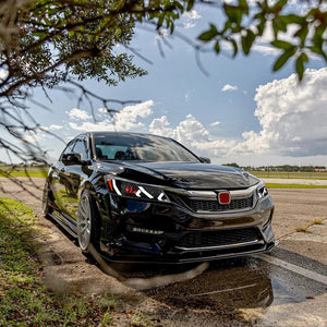 TT-ABC LED Headlight for 2016-2017 Honda Accord Sedan HeadLamps Assembly (Demon Eye) - TT-ABC