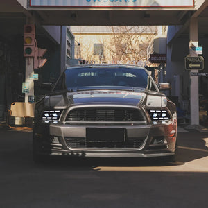 TT-ABC Led Headlight For 2010-2014 Ford Mustang Projector Front Lamp Assembly - TT-ABC