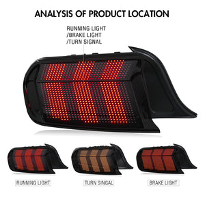 TT-ABC RGB Tail Light for 2015-2023 Ford Mustang With Multiple Animation Modes - TT-ABC