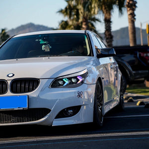 TT-ABC RGB Headlights for 2005-2010 BMW 5-Series E60 525i 530i 540i Headlamps Assembly - TT-ABC