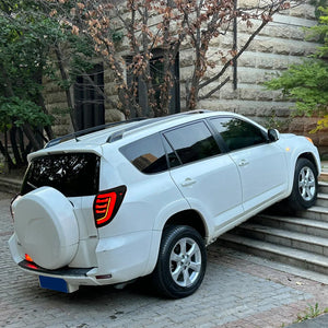 TT-ABC LED Tail Lights for 2009-2012 Toyota RAV4 Smoked Sequential Indicator Rear Lamps - TT-ABC