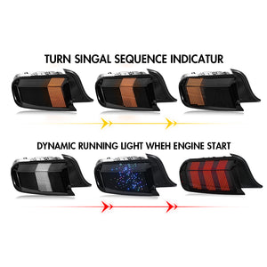 TT-ABC RGB Tail Light for 2015-2023 Ford Mustang With Multiple Animation Modes - TT-ABC