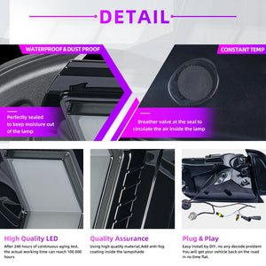 TT-ABC Led Tail Lights for 2015-2023 Ford Mustang Shelby GT350 GT500 - TT-ABC