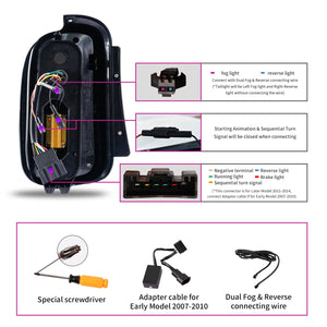 TT-ABC Led Tail Lights for 2007-2014 BMW Mini Cooper Clubman R55 Tail Light Assembly - TT-ABC