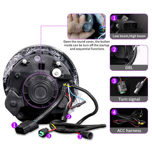 TT-ABC LED Headlights for 2001-2007 BMW Mini Cooper R50 R52 R53 Headlight Assembly - TT-ABC