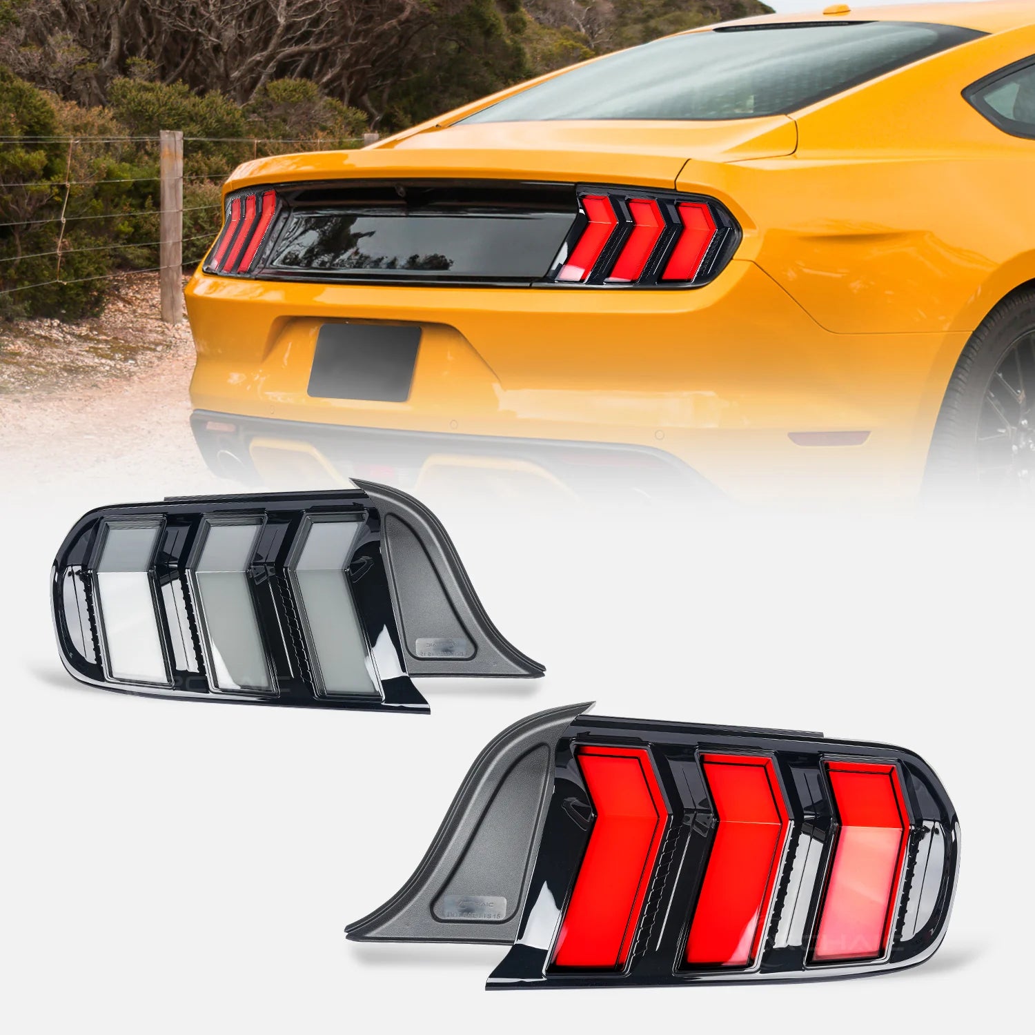 TT-ABC Led Tail Lights for 2015-2023 Ford Mustang Shelby GT350 GT500 - TT-ABC