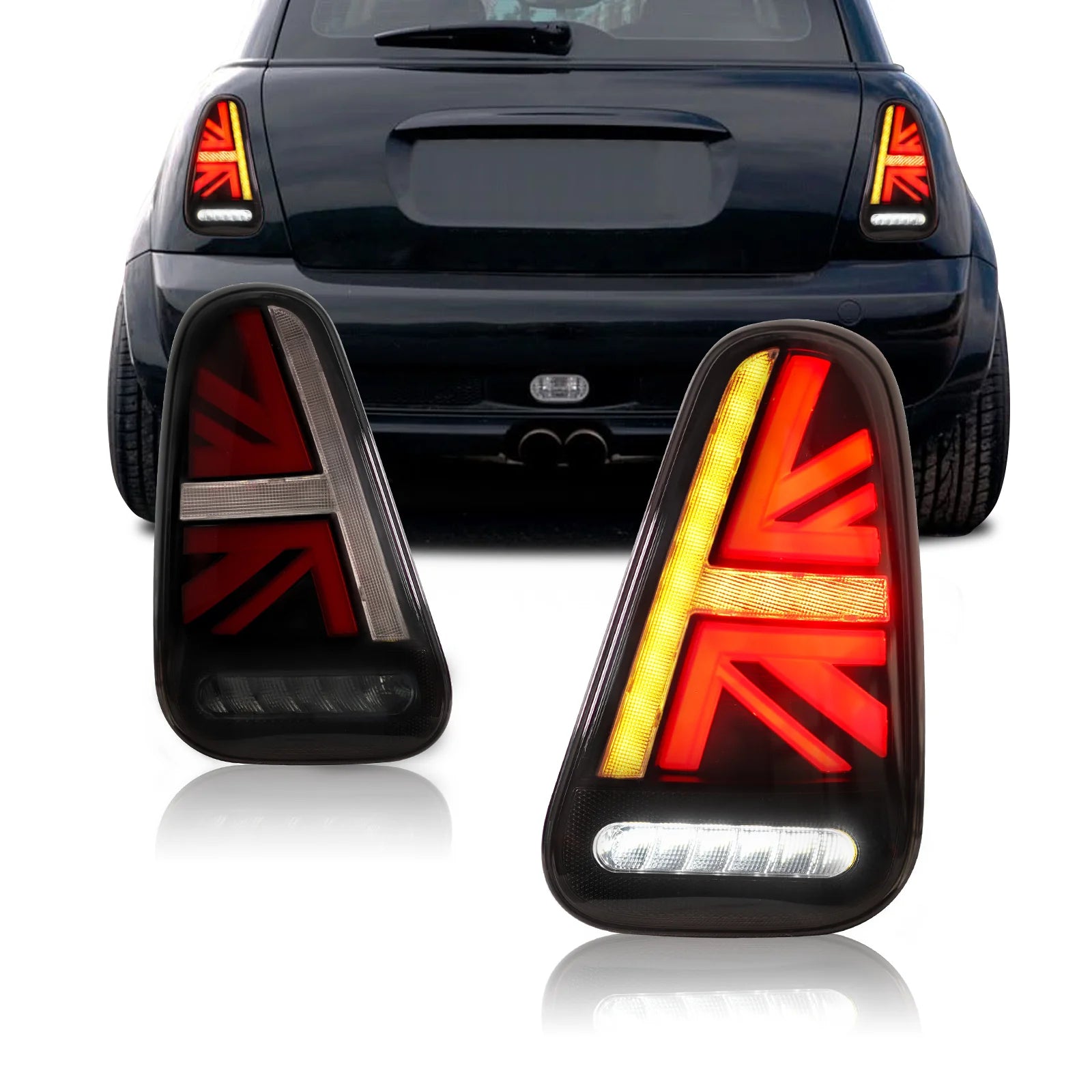 TT-ABC Led Tail Lights for 2001-2008 Mini Cooper R50-R53 Tail Light Assembly - TT-ABC
