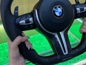Carbon fiber Steering Wheel for BMW F30 F32 F10 F20 F07 F01 E46 E60 E90 M3 M5 M7 Steering Wheel - TT-ABC
