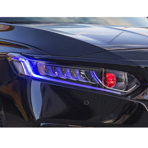 Demon Eye Headlights For 2018-2022 Honda Accord Headlights Assembly, With DRL Sequential Blue Start Up Animation - TT-ABC