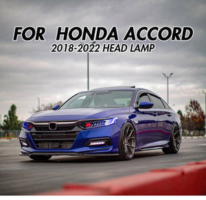 Demon Eye Headlights For 2018-2022 Honda Accord Headlights Assembly, With DRL Sequential Blue Start Up Animation - TT-ABC