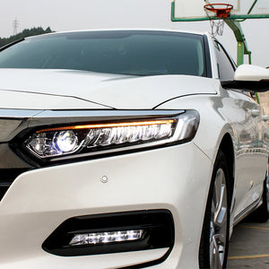 Demon Eye Headlights For 2018-2022 Honda Accord Headlights Assembly, With DRL Sequential Blue Start Up Animation - TT-ABC