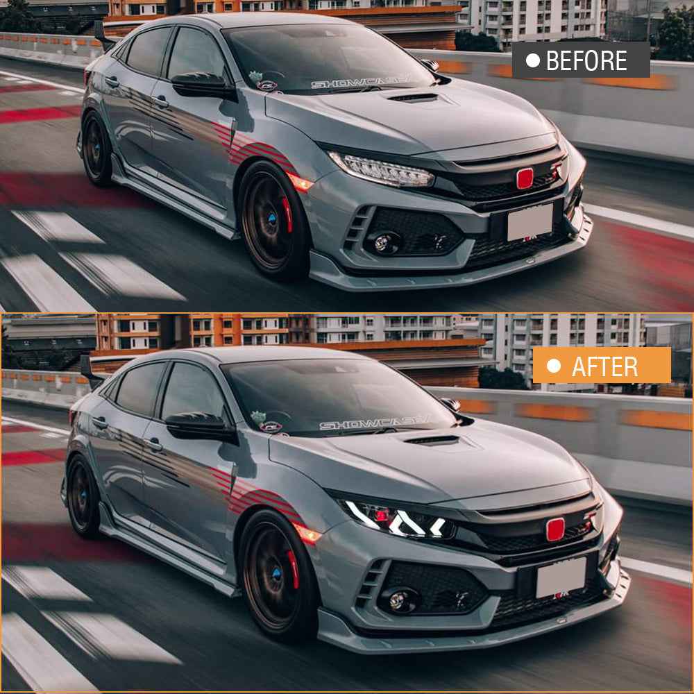 Demon Eye LED Headlights for 2016-2021 Honda Civic 10th Gen(Lamborghini design) - TT-ABC