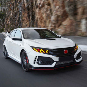 Demon Eye LED Headlights for 2016-2021 Honda Civic 10th Gen(Lamborghini design) - TT-ABC