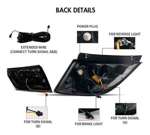 TT-ABC Smoked LED Tail Lights for 2016-2020 Honda Civic Hatchback - TT-ABC