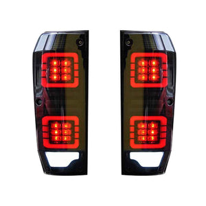 TT-ABC LED Tail Lights for 1984–2021 Toyota Land Cruiser LC76 Tail Lights Assembly (Smoked/Red) - TT-ABC