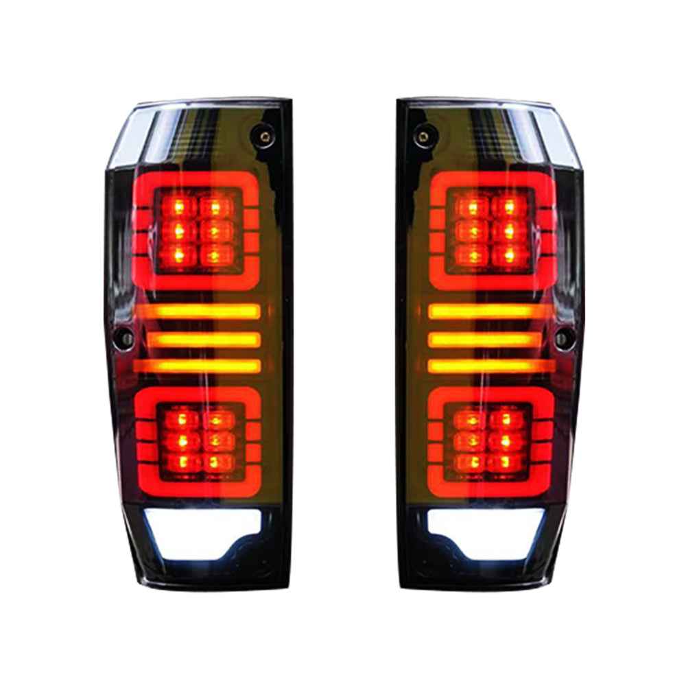 TT-ABC LED Tail Lights for 1984–2021 Toyota Land Cruiser LC76 Tail Lights Assembly (Smoked/Red) - TT-ABC