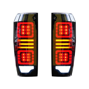 TT-ABC LED Tail Lights for 1984–2021 Toyota Land Cruiser LC76 Tail Lights Assembly (Smoked/Red) - TT-ABC
