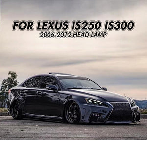 For 2006-2012 Lexus IS250 IS350 ISF LED & DRL Projector Headlights Assembly - TT-ABC