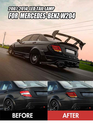 For 2007-2014 Mercedes-BENZ W204 C180 C200 C260 C300 Led Tail lights - TT-ABC