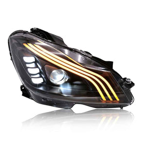 For 2007-2014 Mercedes-BENZ W204 Led Headlights Assembly(Fits Halogen Versions) - TT-ABC
