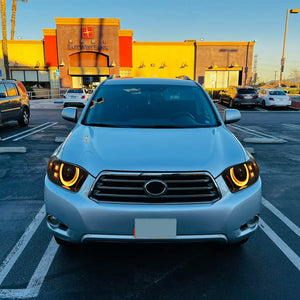 For 2008-2010 Toyota Highlander LED Headlight DRL Sequential Turn Signal - TT-ABC