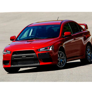 For 2008-UP Mitsubishi Lancer EVO EX LED Headlights with Start UP Animation - TT-ABC