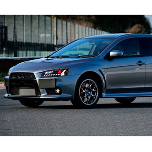 For 2008-UP Mitsubishi Lancer EVO EX LED Headlights with Start UP Animation - TT-ABC
