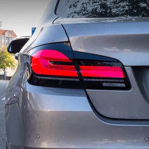 For 2011-2017 BMW 5 Series F10 F18 Led Tail Lights With Sequential Rear Lamp (Smoked/Red) - TT-ABC