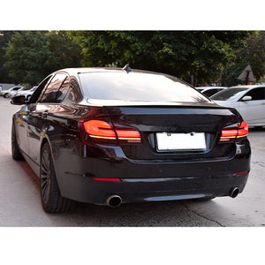 For 2011-2017 BMW 5 Series F10 F18 Led Tail Lights With Sequential Rear Lamp (Smoked/Red) - TT-ABC