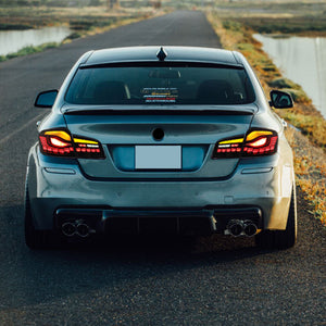 For 2011-2017 BMW 5 Series F10 F18 M5 gts Led Tail Lights (Smoked/Red) - TT-ABC