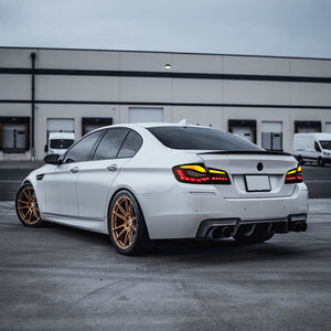 For 2011-2017 BMW 5 Series F10 F18 M5 gts Led Tail Lights (Smoked/Red) - TT-ABC