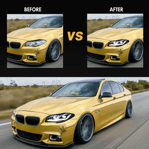 For 2011-2017 BMW F10 Led Headlight, Hid 5 Series Accessories Updated, 2021 M5 Competition Style, Turn Signals Assembly Blue DRL Custom Front Lights - TT-ABC