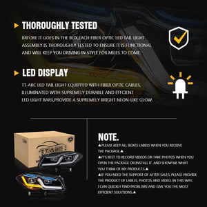 For 2011-2017 BMW F10 Led Headlight, Hid 5 Series Accessories Updated, 2021 M5 Competition Style, Turn Signals Assembly Blue DRL Custom Front Lights - TT-ABC