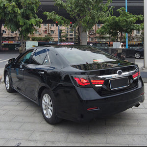 For 2012-2014 Toyota Camry Led Tail Lights with Running Lamp Brake Reverse Turn Signal - TT-ABC