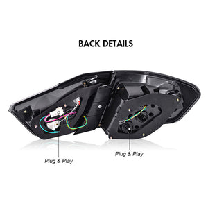 For 2012-2014 Toyota Camry Led Tail Lights with Running Lamp Brake Reverse Turn Signal - TT-ABC