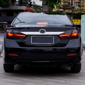 For 2012-2014 Toyota Camry Led Tail Lights with Running Lamp Brake Reverse Turn Signal - TT-ABC