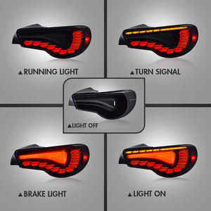 For 2012-2020 Toyota 86 Tail Lights GT86 2013-2020 Subaru BRZ Tail Light Scion Taillights Assembly(Smoke) - TT-ABC