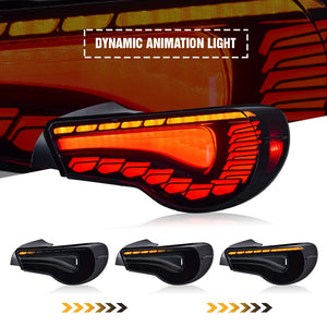 For 2012-2020 Toyota 86 Tail Lights GT86 2013-2020 Subaru BRZ Tail Light Scion Taillights Assembly(Smoke) - TT-ABC