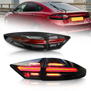 For 2013-2016 Ford Fusion Mondeo LED Tail Lights Assembly With Start-up Animation - TT-ABC