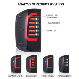 For 2014 2015 2016 2017 2018 Chevrolet Silverado Tail Lights - TT-ABC