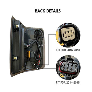 For 2014 2015 2016 2017 2018 Chevrolet Silverado Tail Lights - TT-ABC