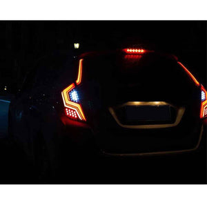 For 2014-2018 Honda Jazz Led Smoked Tail Lights With Start-up Animation Continuous Indicator Assembly - TT-ABC