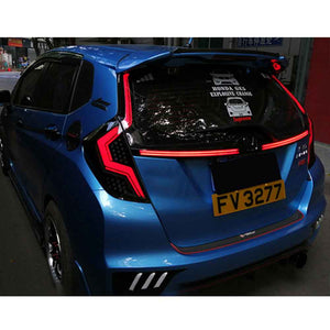 For 2014-2018 Honda Jazz Led Smoked Tail Lights With Start-up Animation Continuous Indicator Assembly - TT-ABC