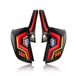 For 2014-2018 Honda Jazz Led Smoked Tail Lights With Start-up Animation Continuous Indicator Assembly - TT-ABC