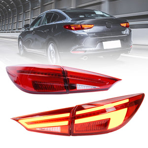 For 2014-2018 Mazda 3 Axela Led Tail Lights,Start Animation Continuous Indicator lights rear Lights Assembly - TT-ABC