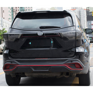 For 2014-2019 Toyota Highlander Led Tail Lights (Smoked/Red) - TT-ABC