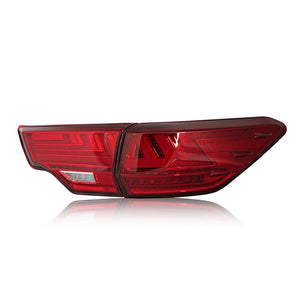 For 2014-2019 Toyota Highlander Led Tail Lights (Smoked/Red) - TT-ABC