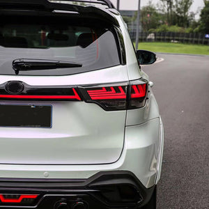 For 2014-2019 Toyota Highlander Led Tail Lights (Smoked/Red) - TT-ABC